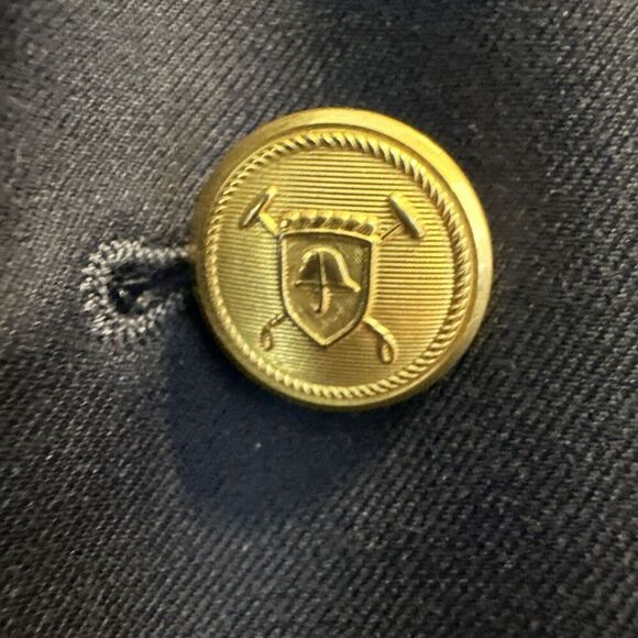 Lauren Ralph Lauren Wool Navy Blazer Mens 42L Gold Button Sport Coat Suit Jacket - Picture 4 of 10